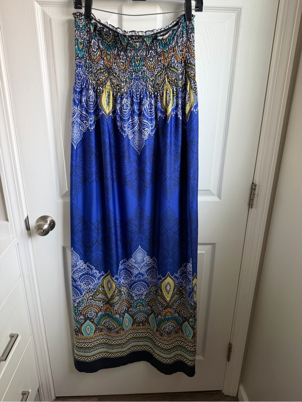 Bailey Blue Strapless Maxi Dress